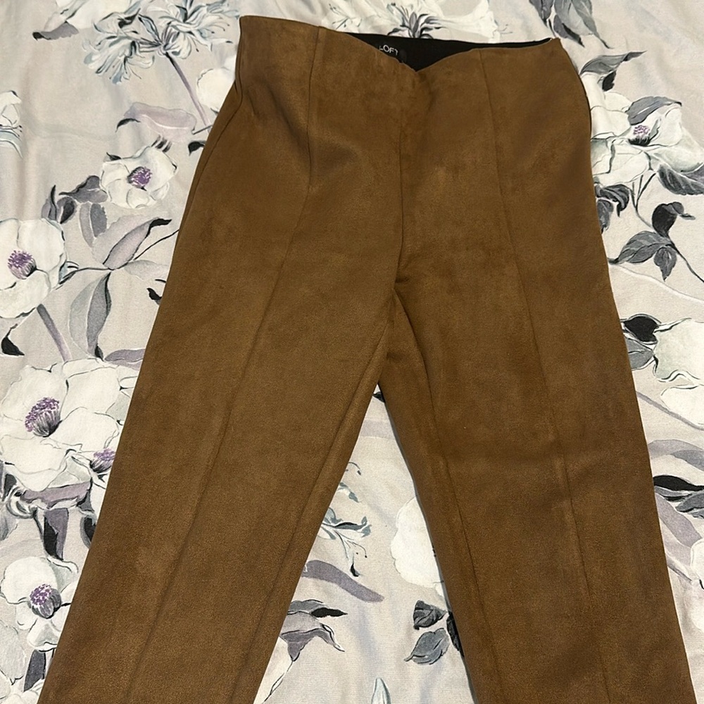 Velour pants from Loft